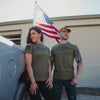 The Four Toast Salute T-Shirt - Military Green, Tee Shirt for Military| Grunt Style