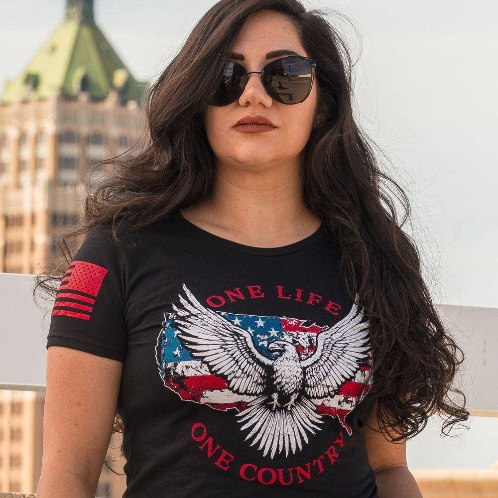 One Life - Patriotic Shirts for Women 