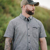 Lightweight Button Down Shirts for Men - Heather Black 