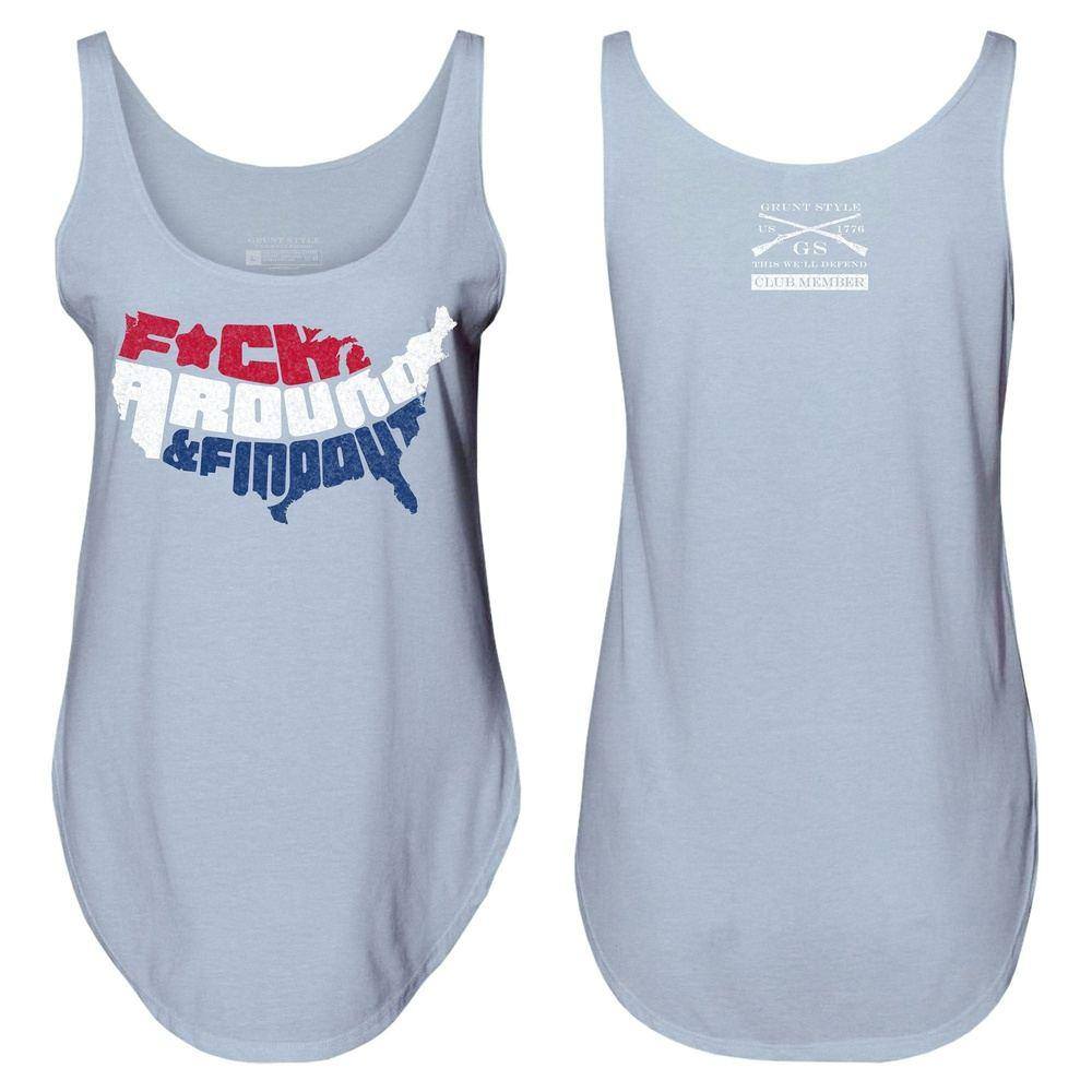 Patriotic Tank Tops for Women - FAFO 