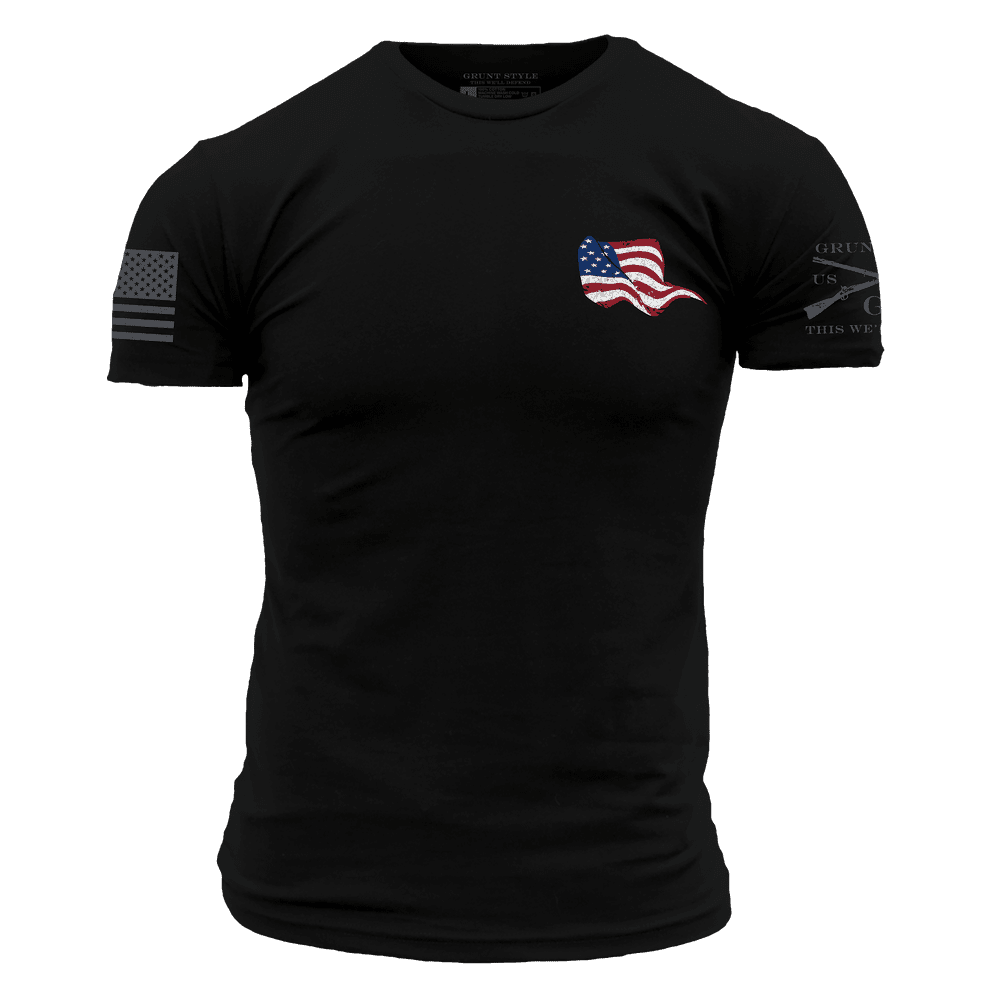 Men's Patriotic T-Shirt - Gun Shirt - This We'll Defend 