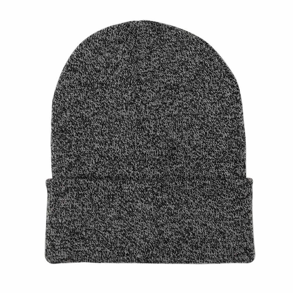 Heather Black Patriotic Beanie 