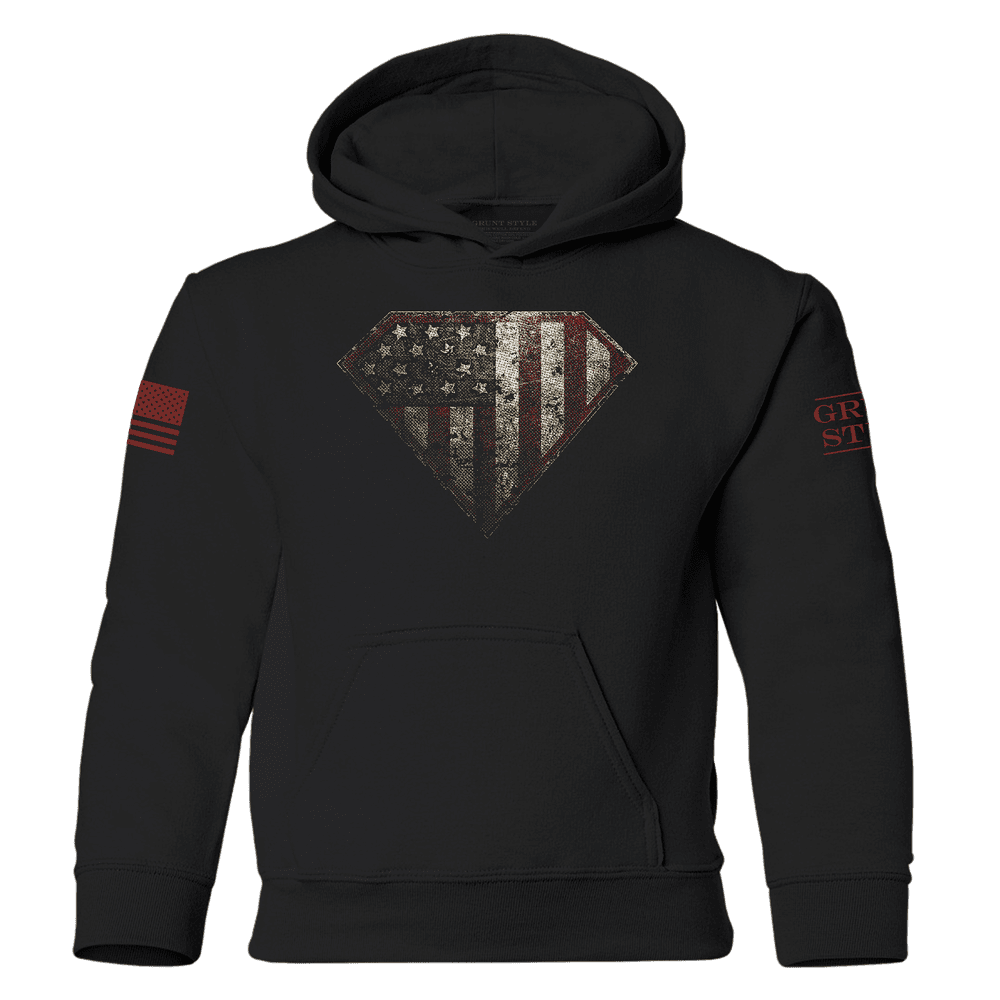 Patriotic Hoodie for Kids - Super Patriot Hoodie 