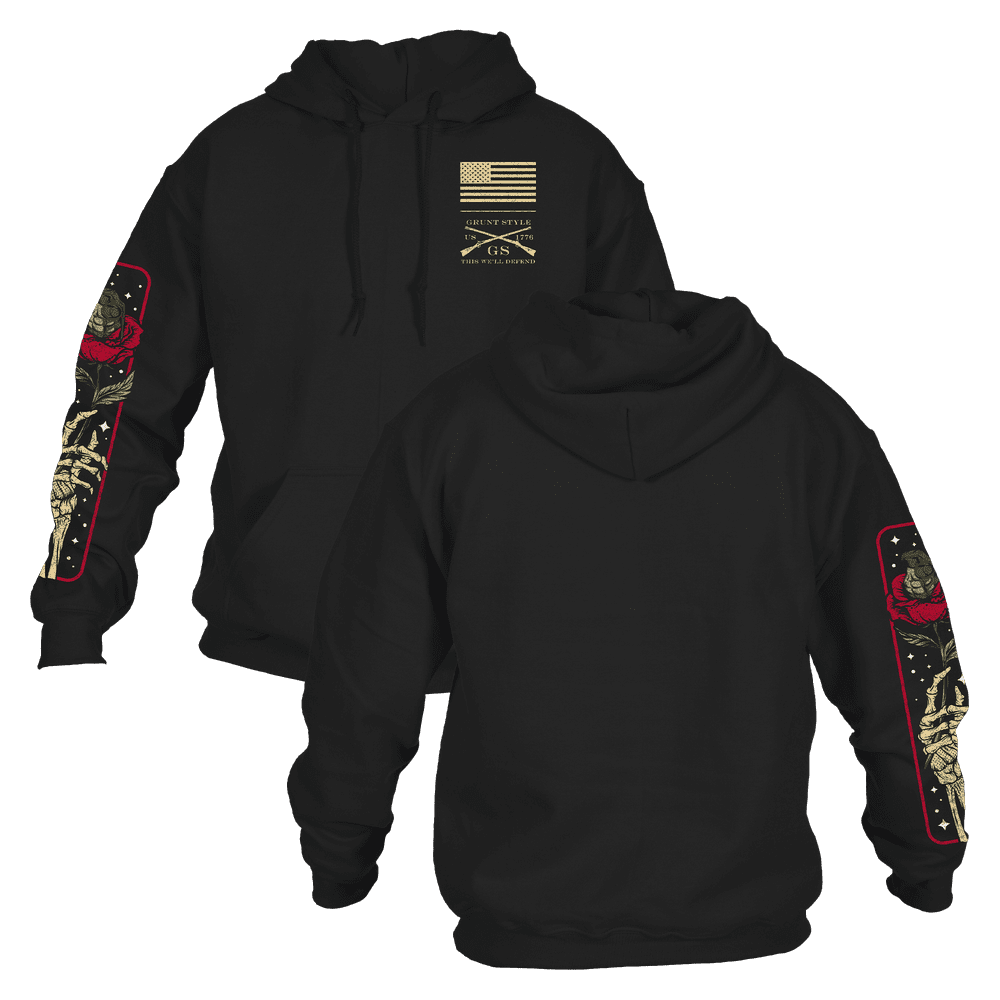 Patriotic Hoodie - Death Rose 