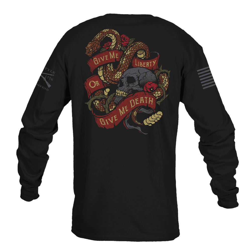 Liberty or Death - Patriotic Apparel - Men's Long Sleeve