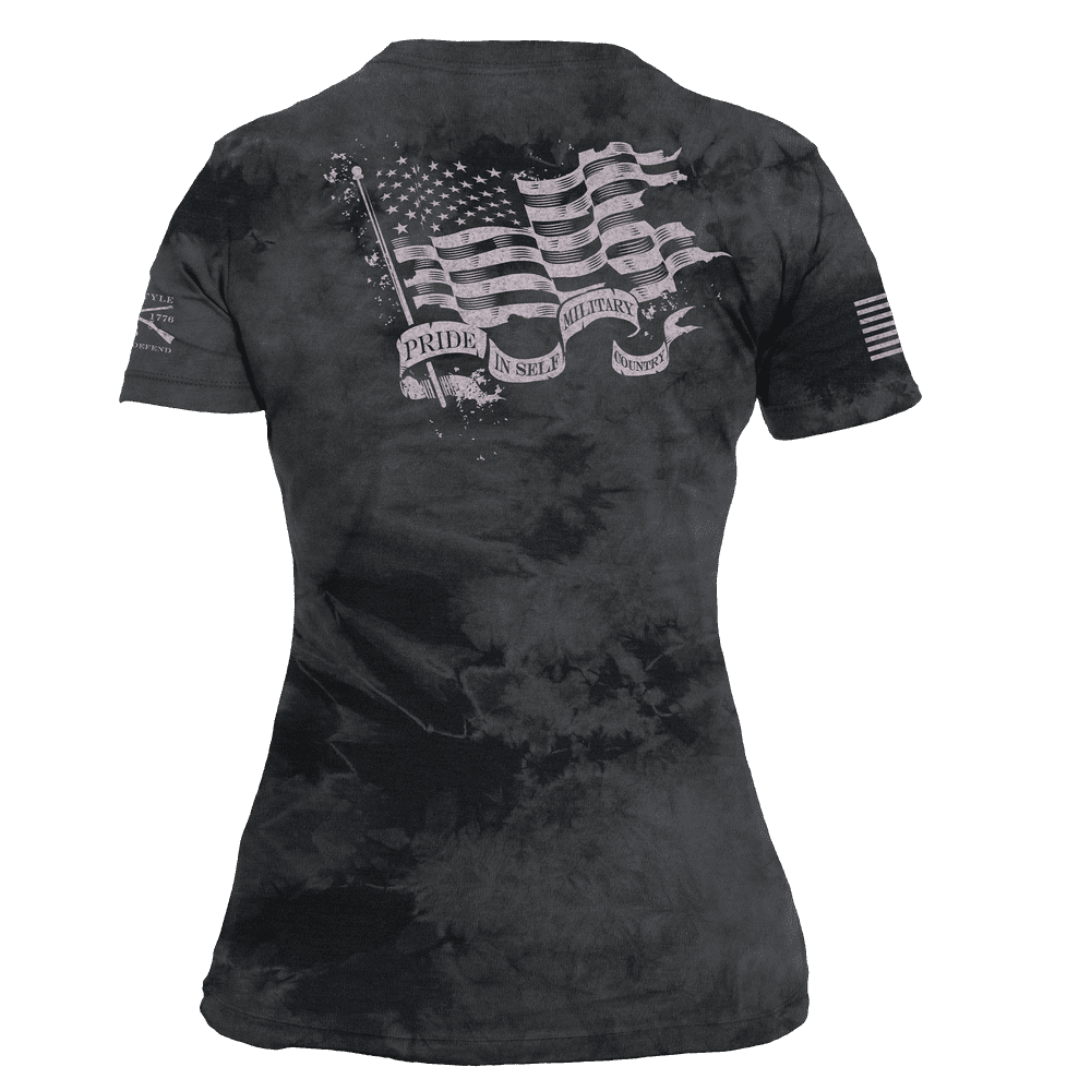 Patriotic Tops for Women - American Flag Salute 