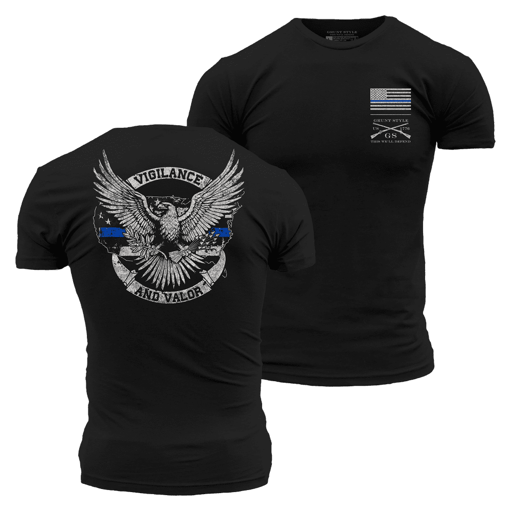 Police Shirts Vigilance and Valor 