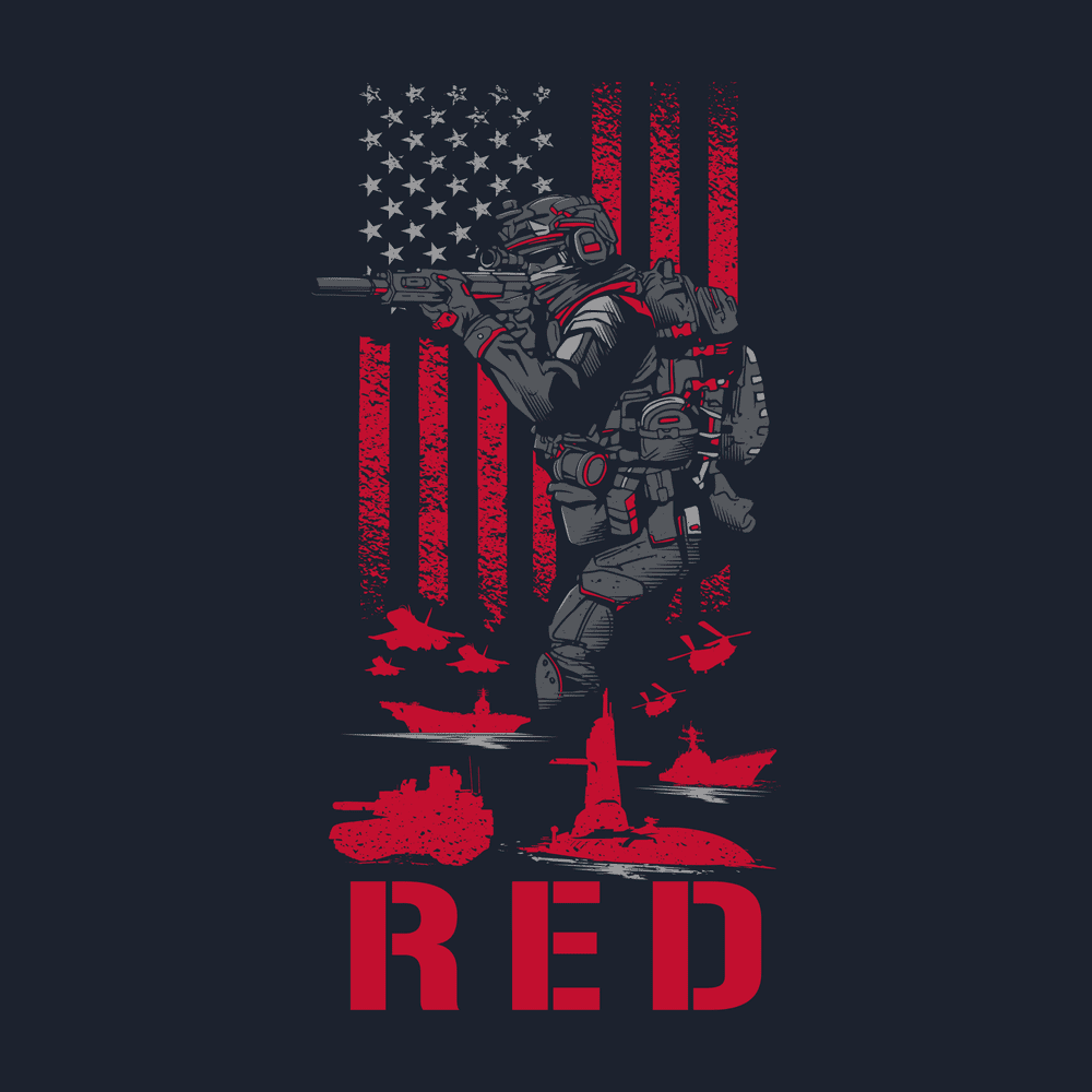 RED Friday T-Shirt - Midnight Navy