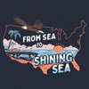 From Sea To Shining Sea T-Shirt - Midnight Navy