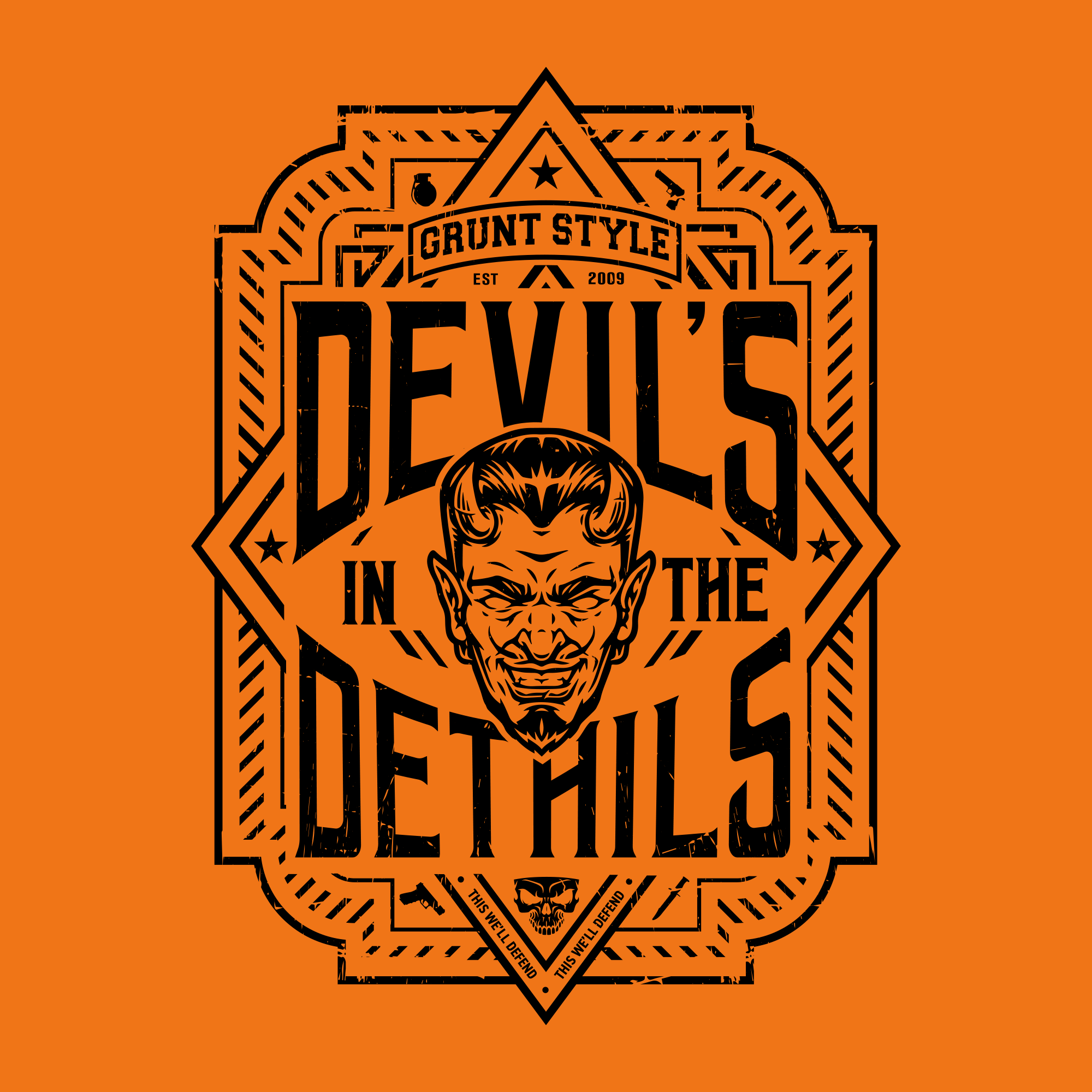 Devils In The Details Hoodie - Safety Orange