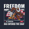 Freedom In The Chat T-Shirt - Midnight Navy