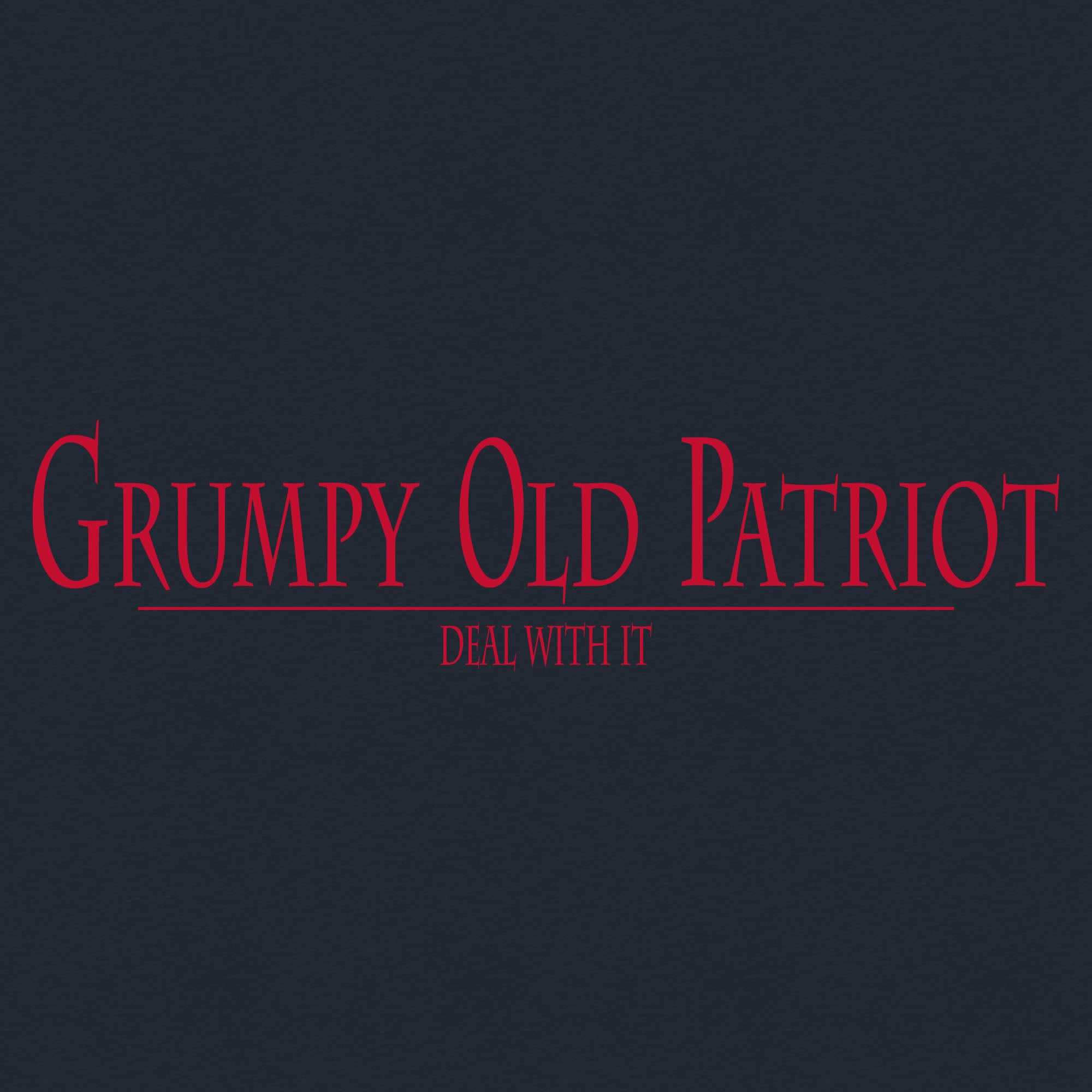 Grumpy Old Patriot T-Shirt - Midnight Navy