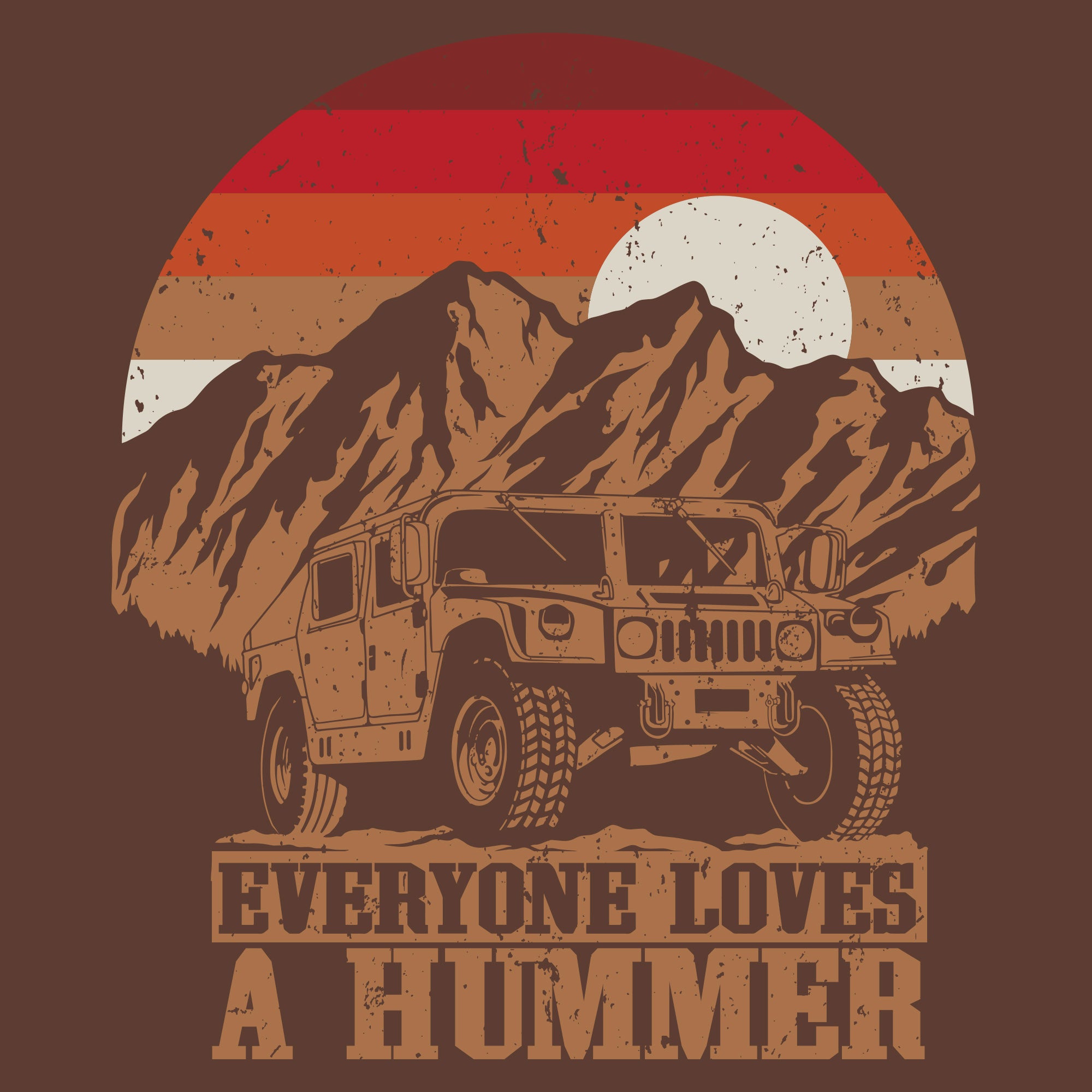 Hummer T-Shirt - Heather Brown