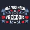 Women's Freedom Boyfriend Fit T-Shirt - Midnight Navy