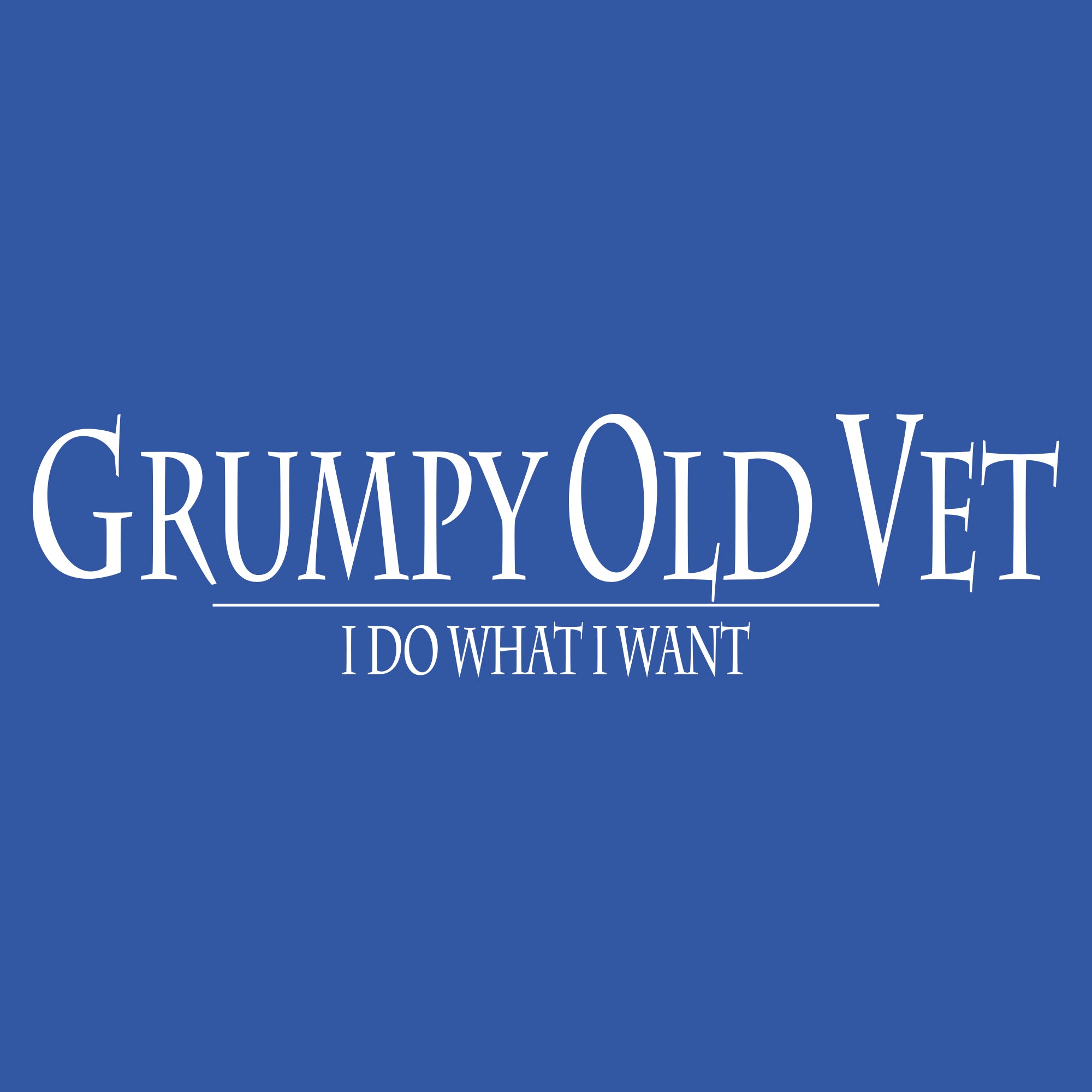 Grumpy Old Vet T-Shirt - Royal