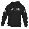 Women's Wife Defined Hoodie - Black, Long Sleeve Hoodie for Woman| Grunt Style 