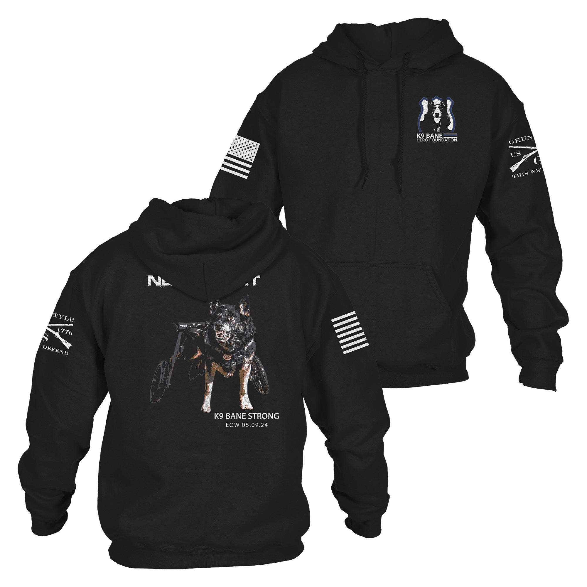 K9 Bane Never Quit / Hoodie