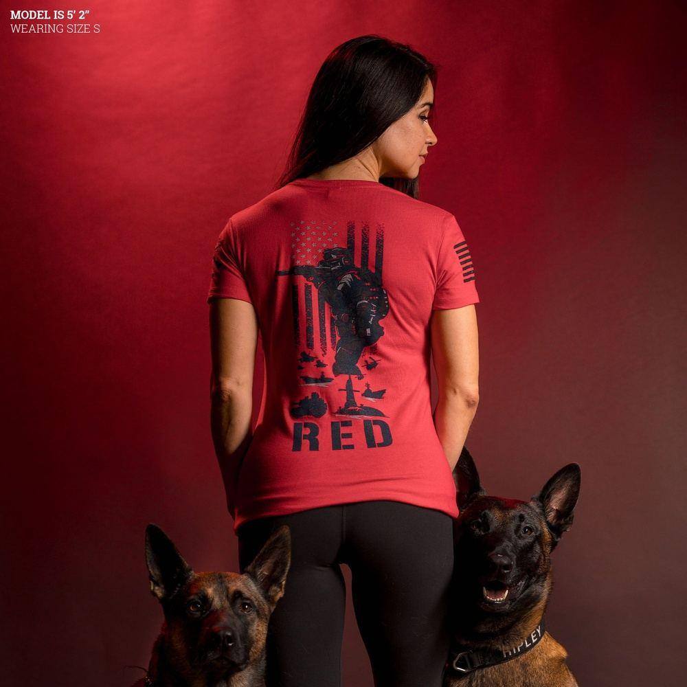 Women's RED Friday Slim Fit T-Shirt - Red