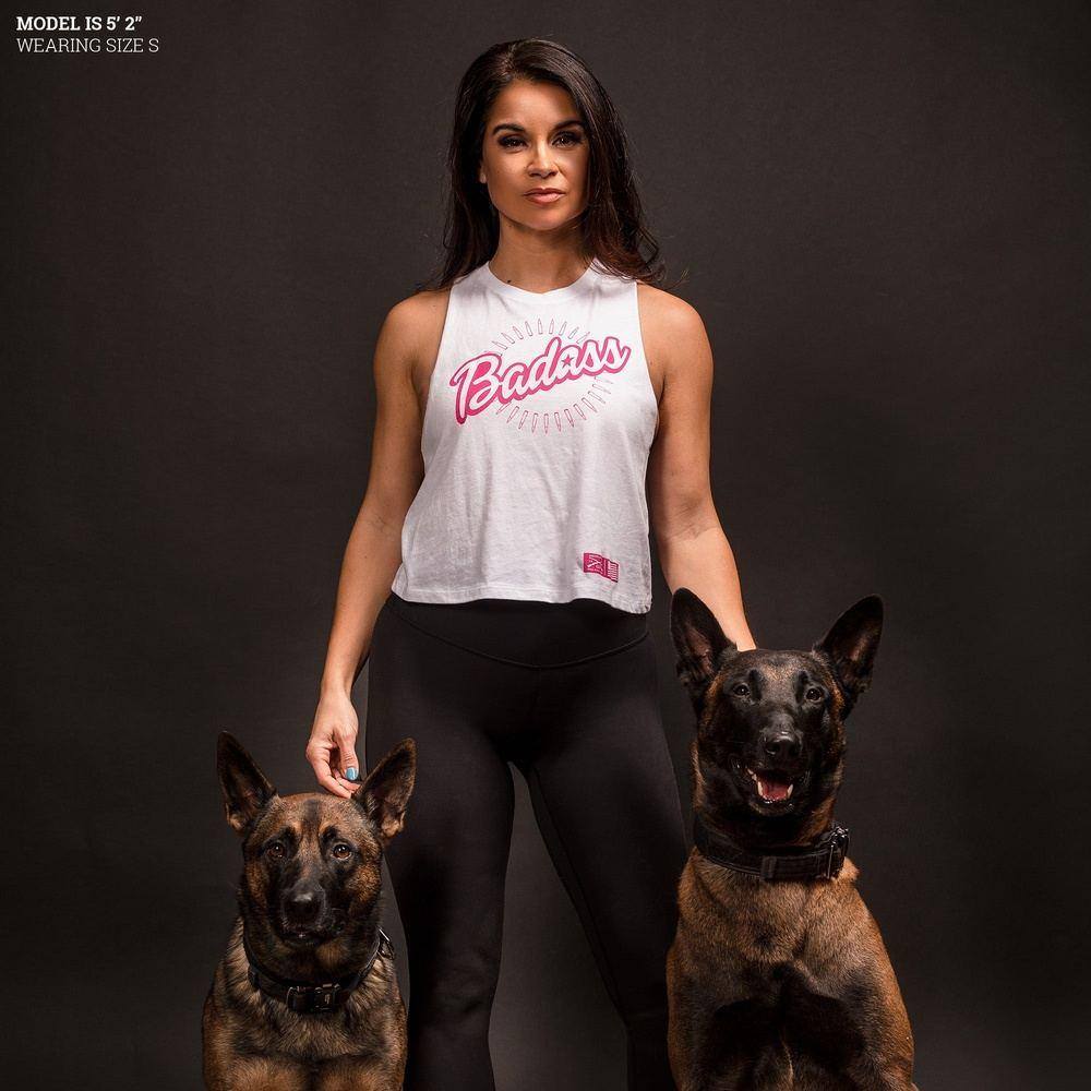 Women's Workout Cropped Badass Tank Top