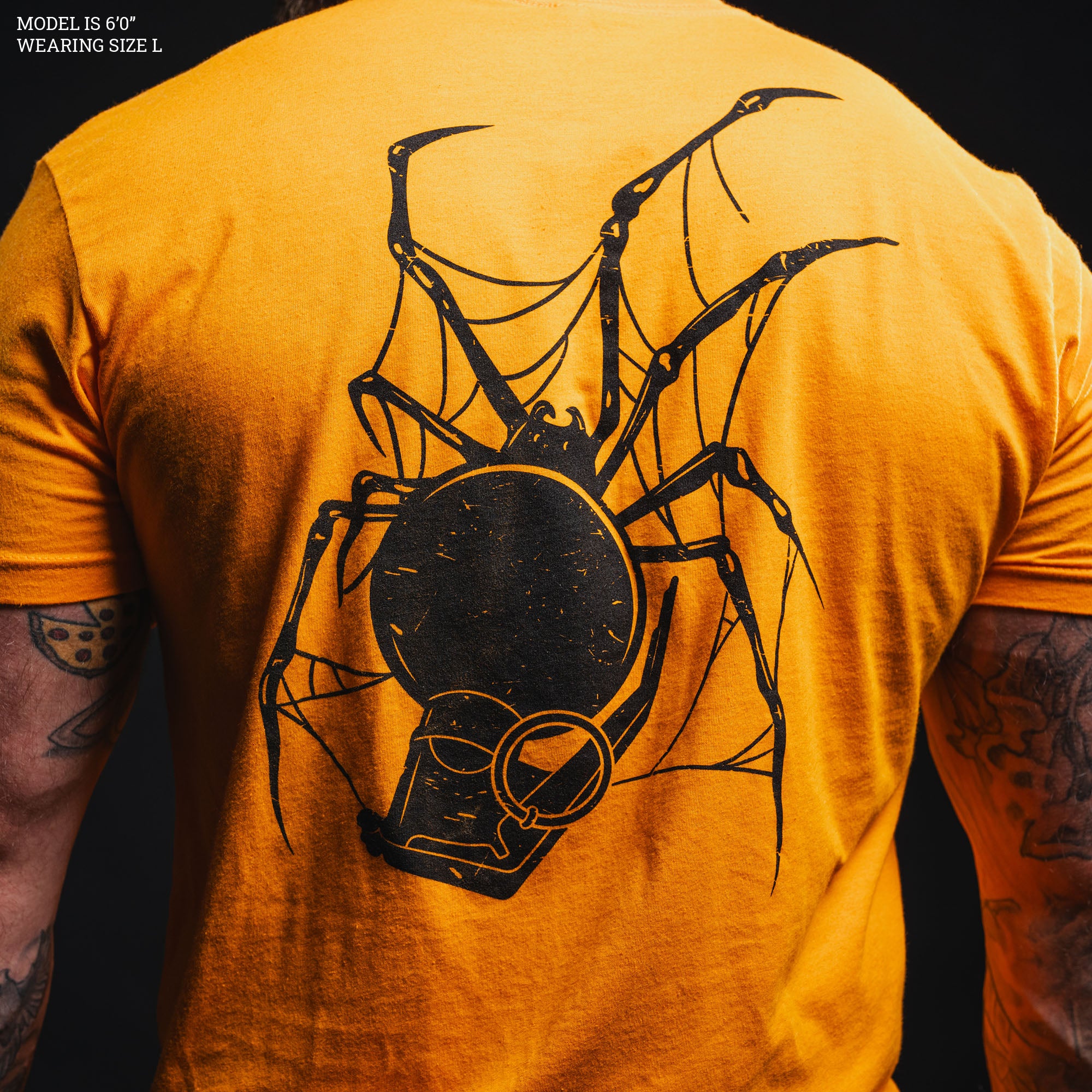 Arachnoblast T-Shirt - Orange mens halloween tee shirts
 | Grunt Style