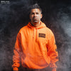 Halloween Patch Hoodie - Safety Orange mens halloween hoodie| Grunt Style