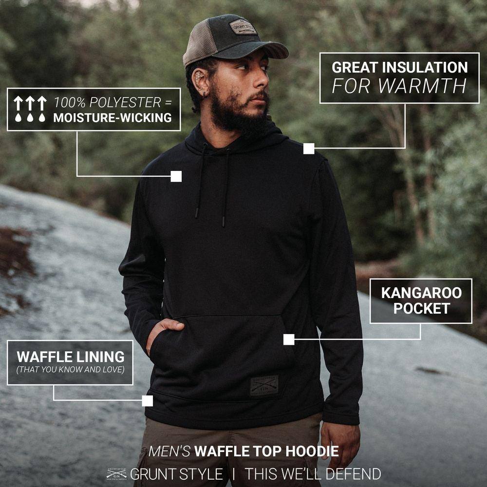 Waffle Top Hoodies 