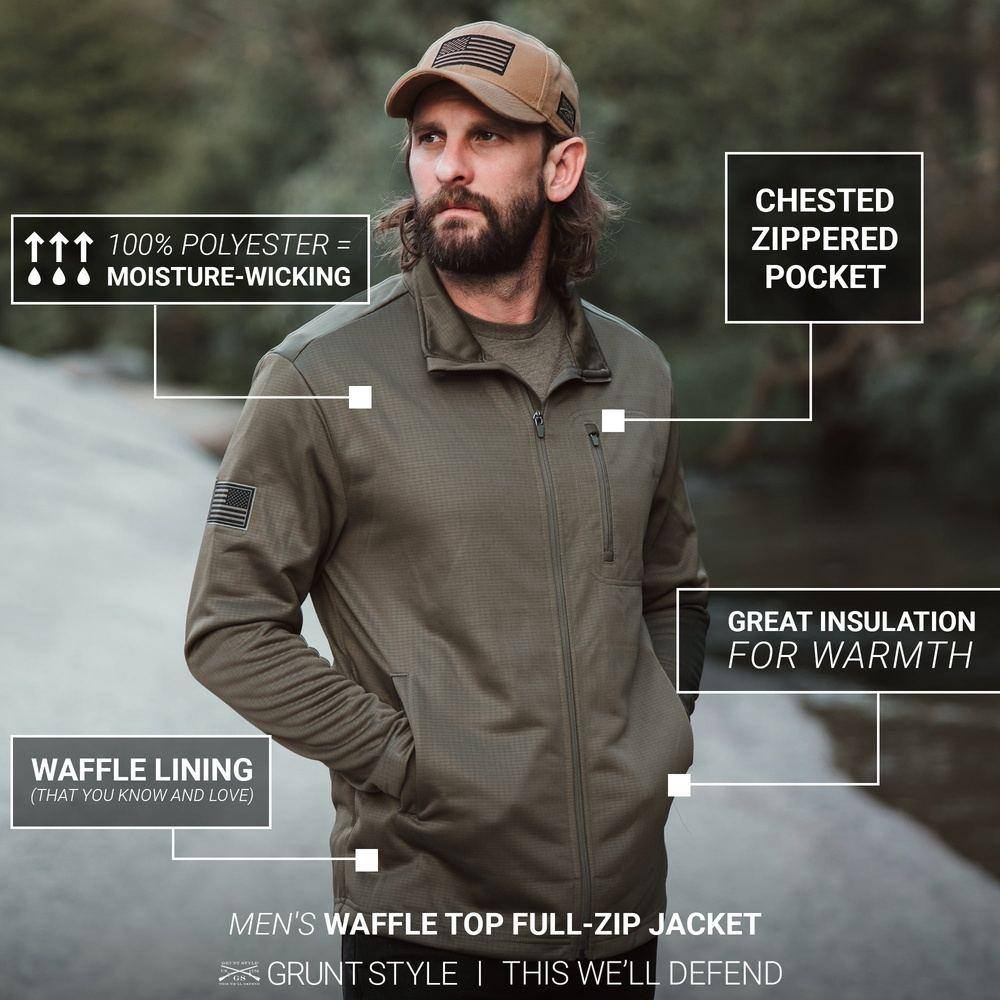 Unisex Waffle Top Jackets 