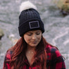  Black PomPom Beanie 