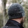 Men's Reversible Skull Cap Beanie - Black and Grey | Patriotic Hats and Beanies 