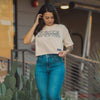 Women's Cropped  Tee Beautiful Badass 