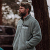 Men's Sherpa Full-Zip Gray Jacket  | Grunt Style 