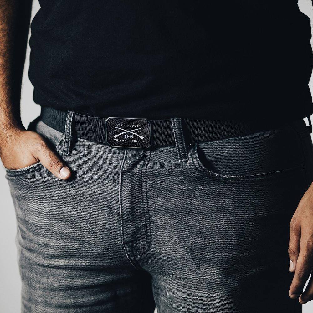 Black on Black Groove Life Belt | Grunt Style 