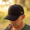 Grunt Style Stacked Logo Black Hat | Patriotic Apparel 