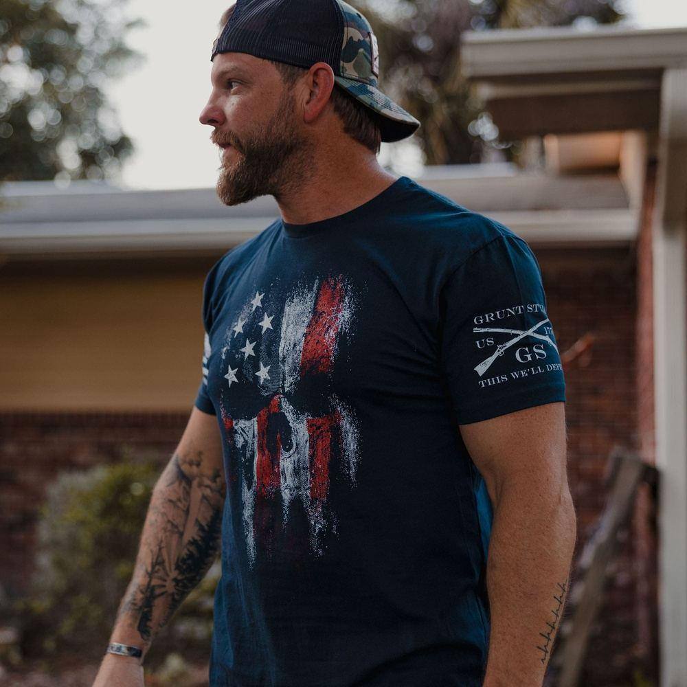 Men's American Reaper 2.0 Flag Tee | Grunt Style 