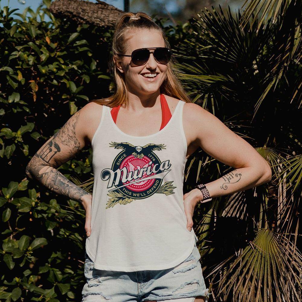 Women's Murica Brewing Patriotic Tank Top