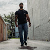 Black Pocket Logo Tee for Men | Grunt Style