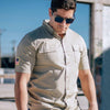 Tan Men's Garage Button Down  | Grunt Style