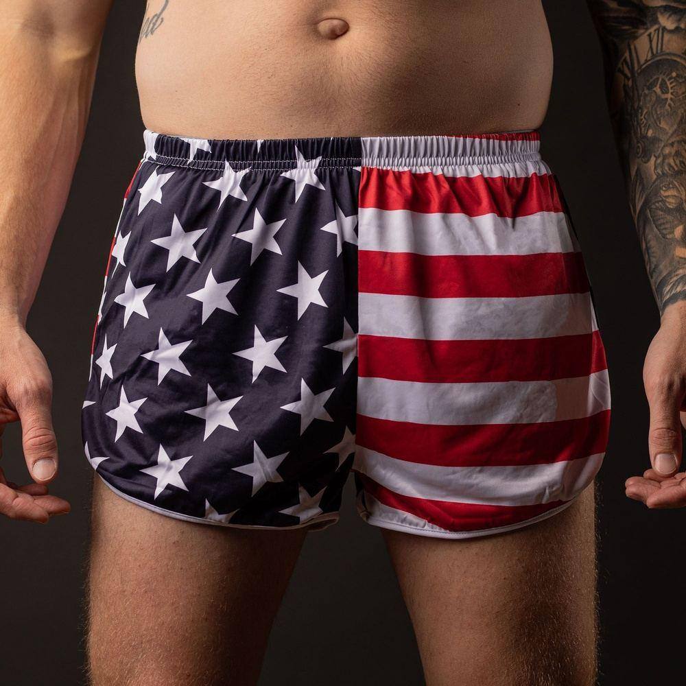 USA Flag silkies shorts