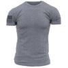 Dark Heather Grey Basic Crew Tee for Men | Men's Patriotic Apparel 