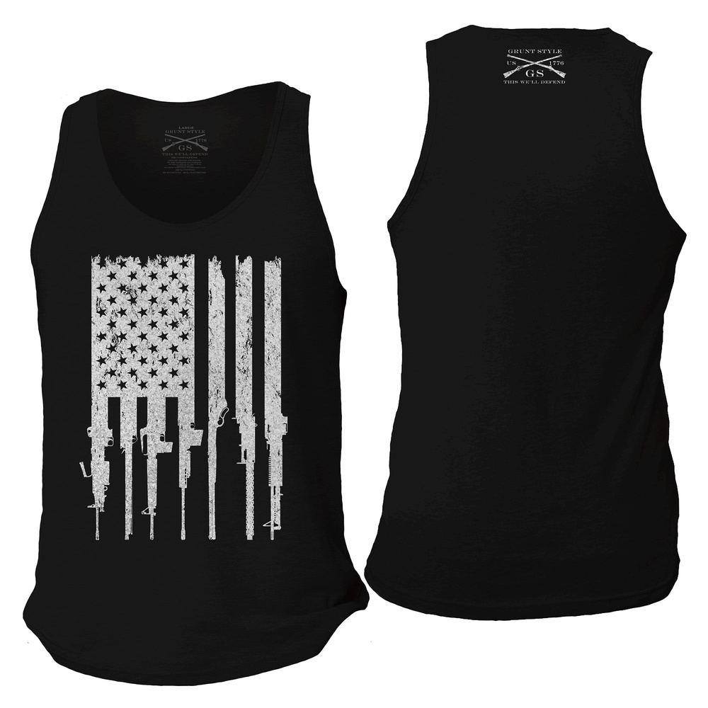 Rifle Flag Tank for Men | Grunt Style