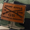 Camo Leather GS Full Logo Hat | Grunt Style 