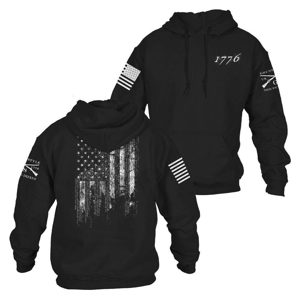 1776 American Flag Hoodie