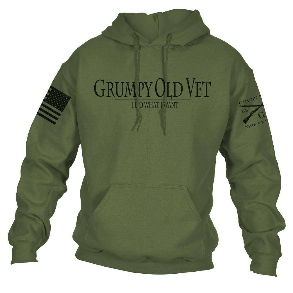 Grumpy Old Vet Military Hoodie 