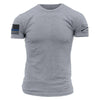 Blue Line Flag Dark Heather Gray | Grunt Style