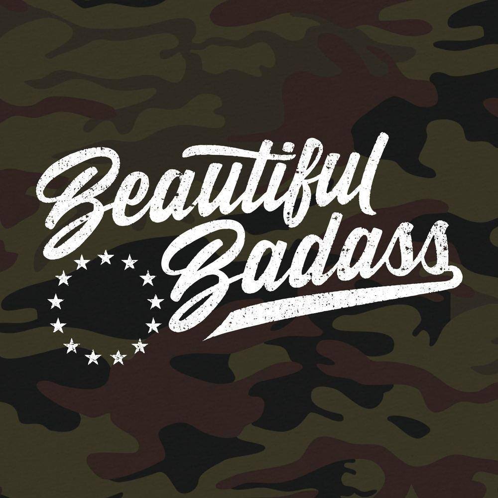 Camo Beautiful Badass Tee for Women