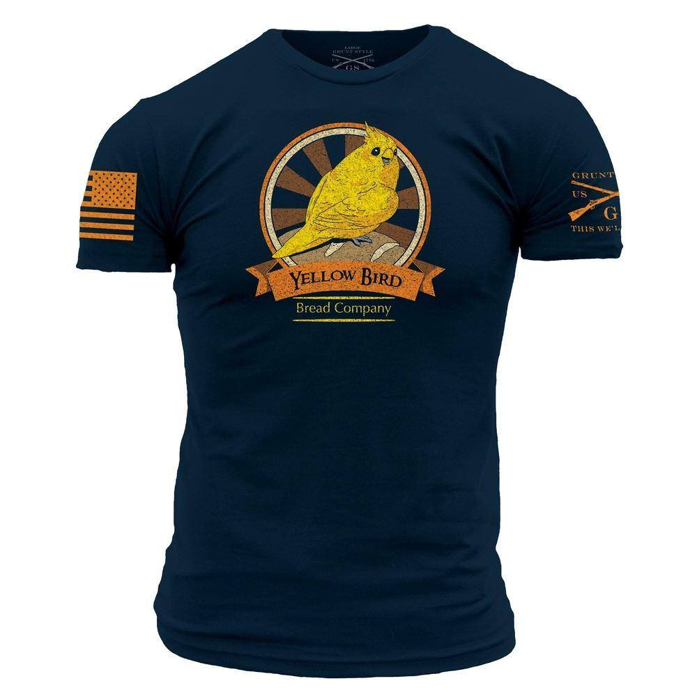 Yellow Bird Bread Company Men's Tee - Midnight Navy  | Grunt Style  