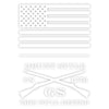 Grunt Style Stacked Flag Decal