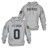 Men's Hoodie | Zero F's Given | Grunt Style 