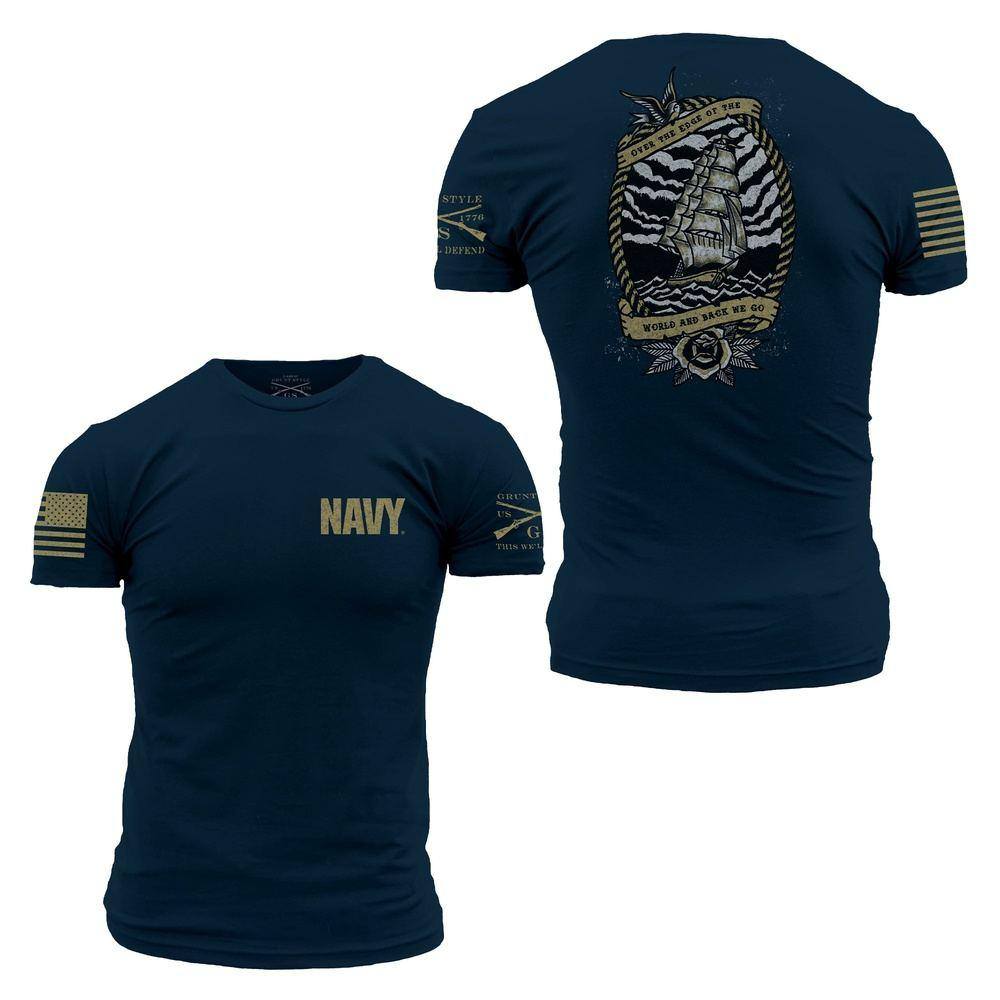 USN - Edge of the World T-Shirt for Men | Grunt Style 