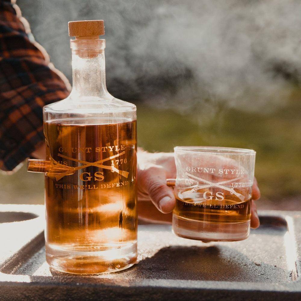 Whiskey Decanter for gun enthusiasts 